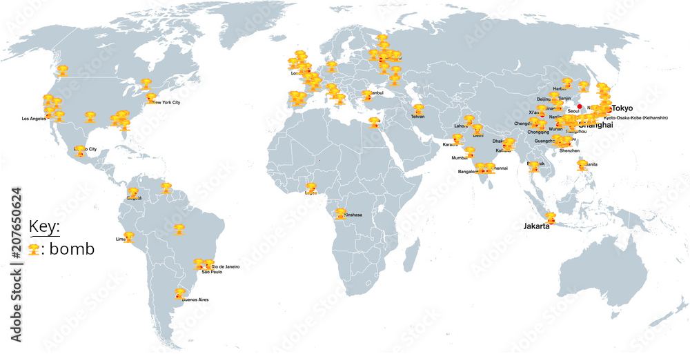 majorcitiesworldmapbomb